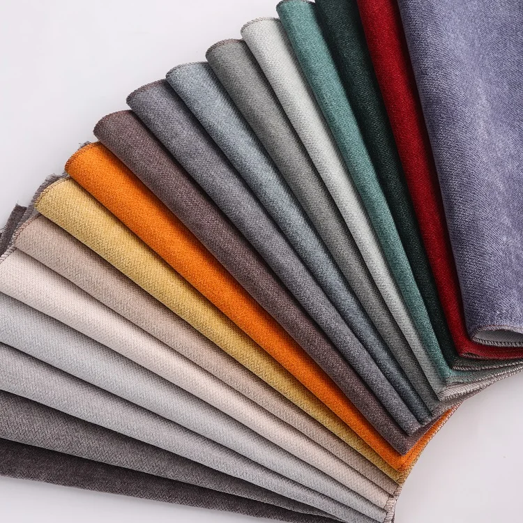 2022 New Arrival Upholstery Fabric Plain Weaved 100 Polyester Home