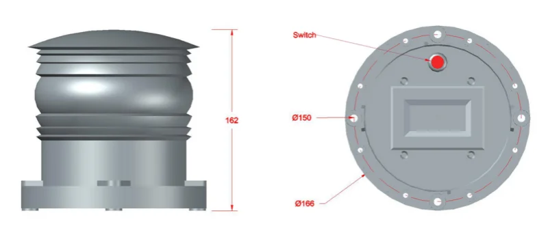 Doublewise Solar LED Obstruction Aviation Light - FAA L-810