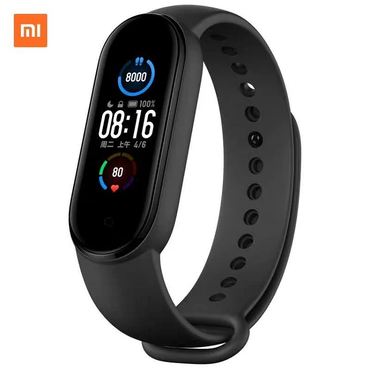 Оригинальный браслет Xiaomi Miband 5, глобальная версия, спортивный водонепроницаемый браслет, пульсометр, фитнес-часы, Xiaomi Mi Band 5