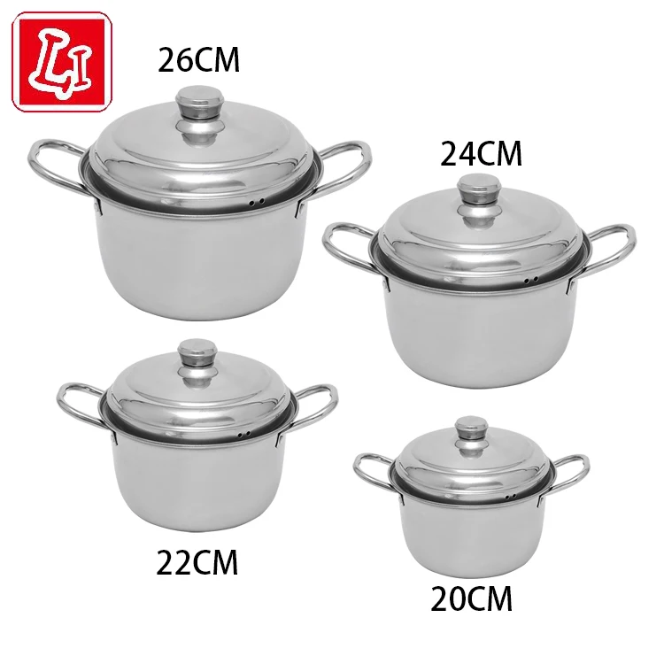 Кухонная утварь, продукция из нержавеющей стали, кастрюля для супа, кухонные принадлежности доступны в различных размерах