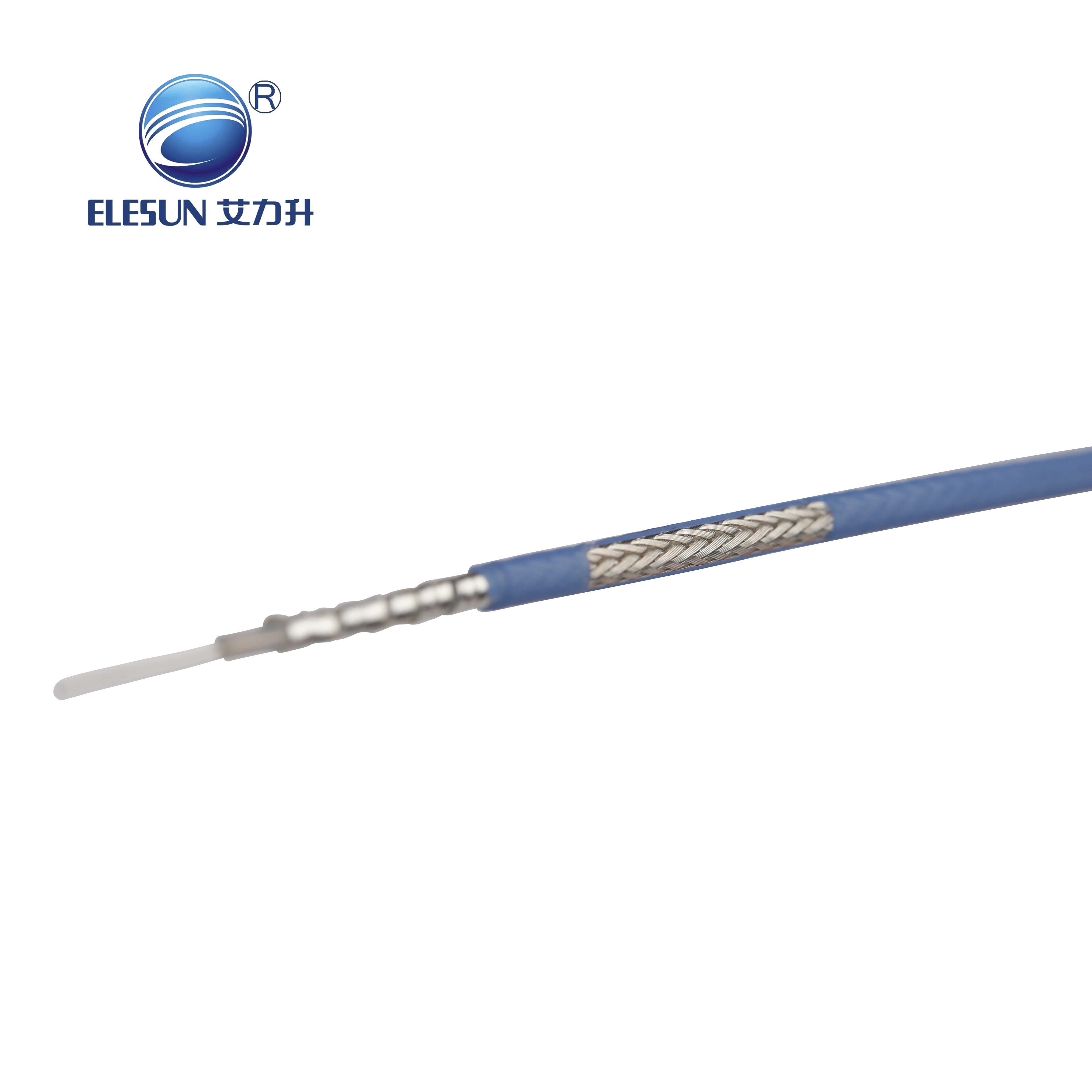 Manufacture high performance coaxial cable  RG402(LX-50-141) FEP blue jacket coaxial cable  for communication