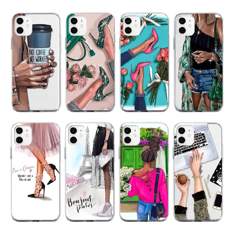 Princess Female Boss Coffee Phone Case For Iphone 11 Pro Max Vogue Girl Mom Baby Soft Tpu For Iphone 11 Boss Girl Phone Cases Buy For Iphone 11 Boss Girl Phone