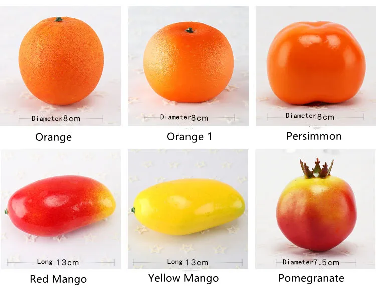 Wholesale Artificial Fruit Foamtable Fruit New Year Kitchen Decoration