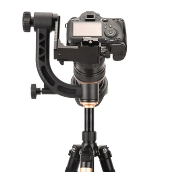 QZSD-Q35 Lightweight Adjustable Multi-angle Ball Head Tripod for Camera Telephoto Lens Heavy Duty Panoramic Gimbal product image