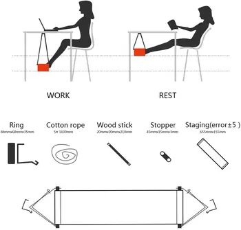 Foot Hammock Under Desk Footrest Home Office Foot Rest Under Desk Hammock