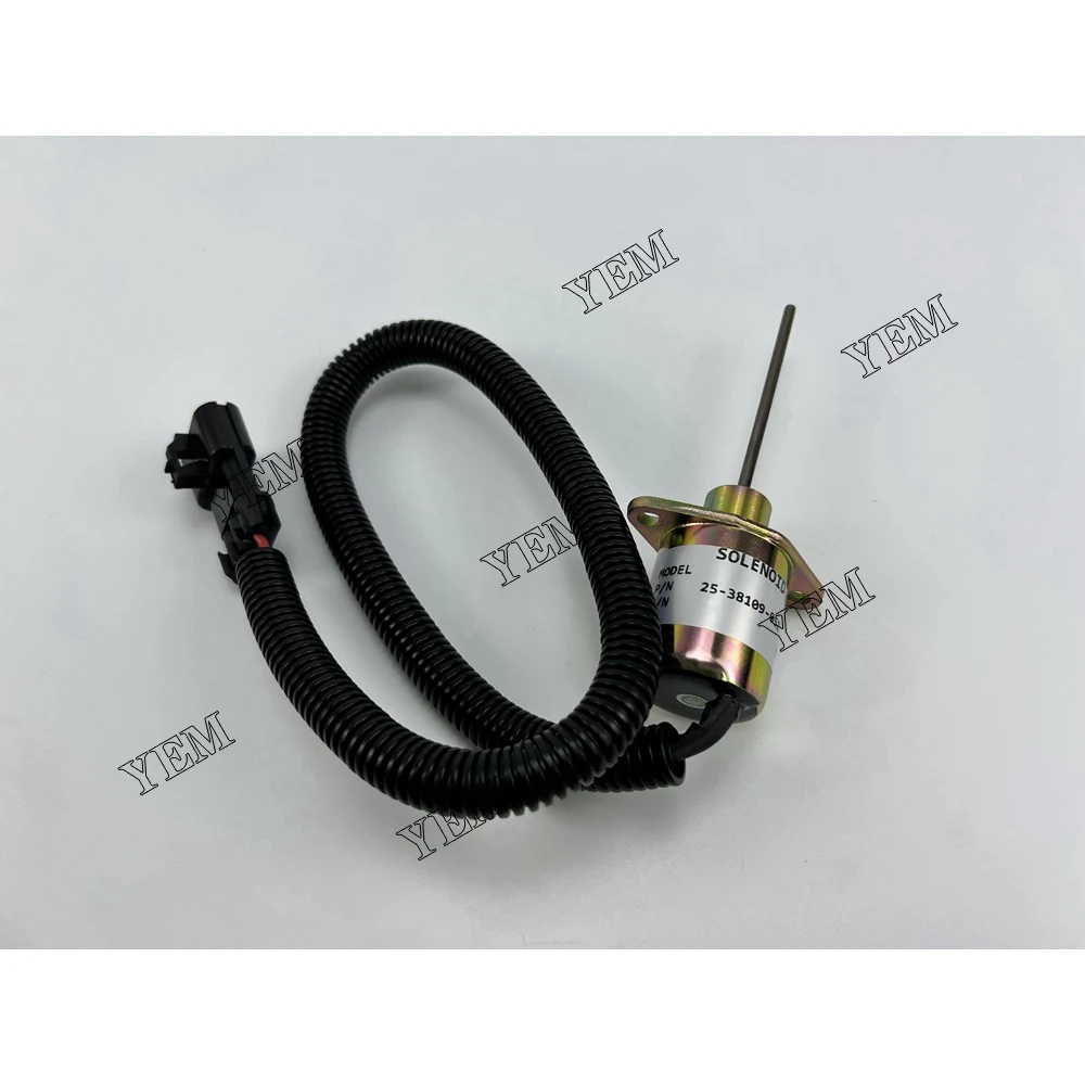 For Kubota Engine V2203 Solenoid Valve YK180E12V 25-38109-05Z 25-38109-05S 1503ES-12A5SUC9SCG28 12V Part Wholesale Engine Parts