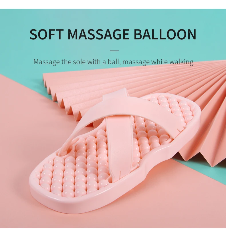 New Arrival PVC Healthy Slide Sandals PVC Massage Slipper with Two Heads