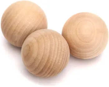 50mm Unfinished Natural Wooden Ball Wood Craft Balls Small Wooden Balls for Crafts and DIY Project