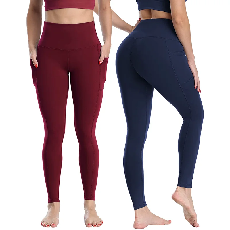 Alfa Custom Sportswear Yoga Fitness Leggings High Waist Pockets Plus Size Pants For Women Buy