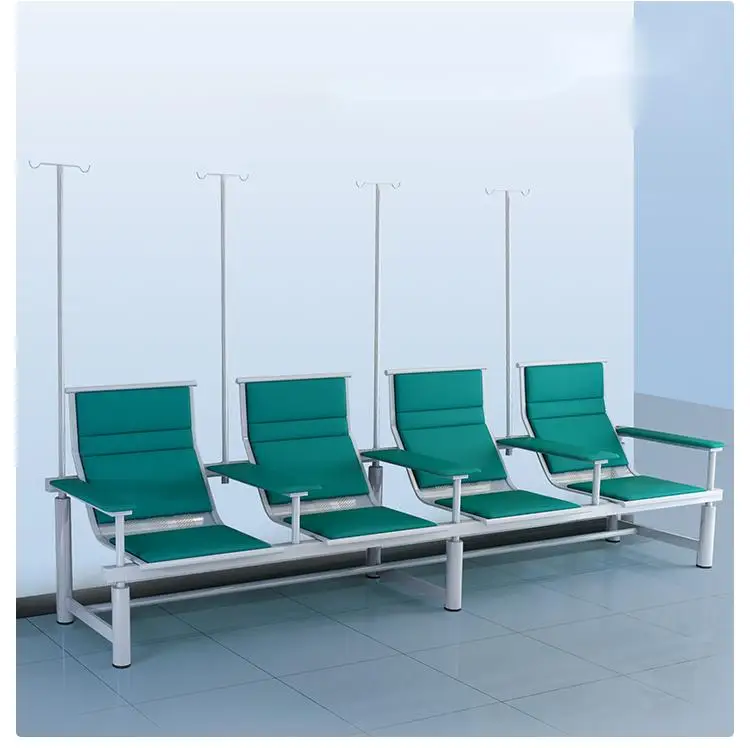 NEWOUYA Half Lying Infusion Portable Hospital Recliner Chair Bed, Hospital Equipment Height Adjustable