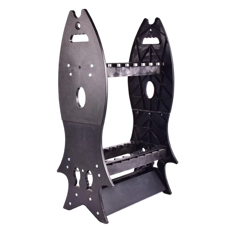 Fishing Rod Holder Black Vertical Plastic Rod Rack Wholesale Portable  Display Tube Fishing Rod Storage Rack Fishing Accessories