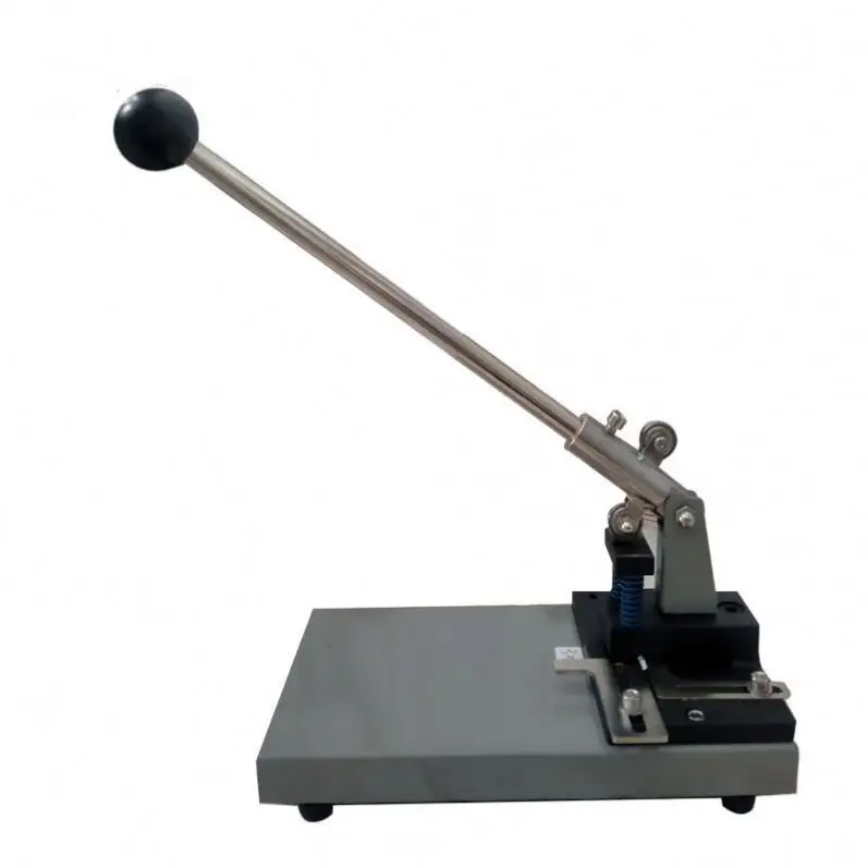 TEBAK  Manual Aluminium Sheet Book Cover Manual Pvc Id Puncher Lightweight Round Hole Flat Hole Punching Machine
