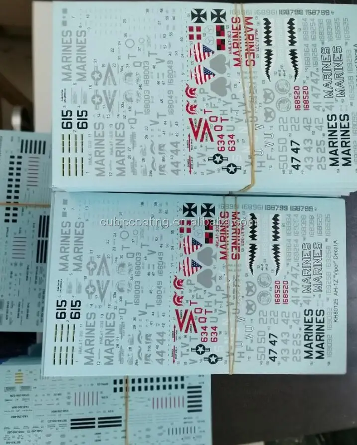 Custom Print  Water Slide Transfer Decals for Scale Model Car Kits