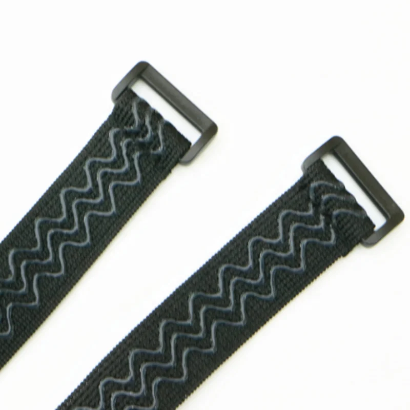 Silicone Backed Non slip Elastic Hook Loop Belt Strap