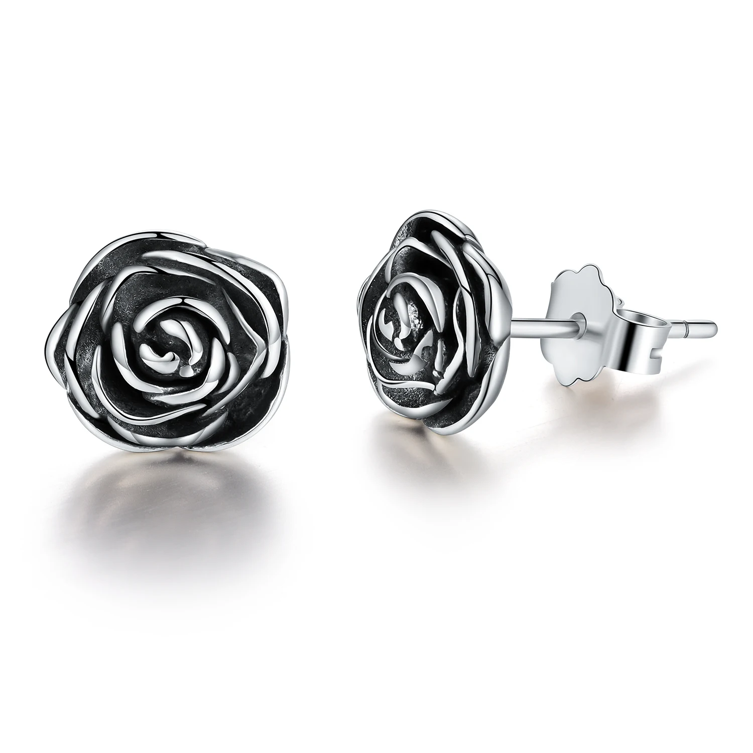 Giva Earrings  Buy Giva Oxidised Silver Rose Earrings OnlineNykaa Fashion
