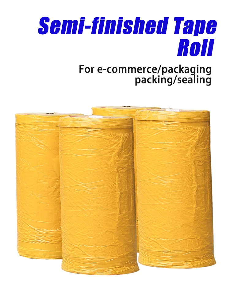 Water Activated Bopp Jumbo Roll Adhesive Tape High Durability Carton Sealing Jumbo Roll Tape