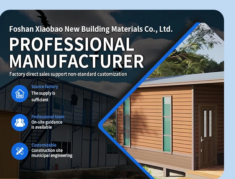factory direct lightweight quick install portable prefab house for construction dormitory fireproof home-1