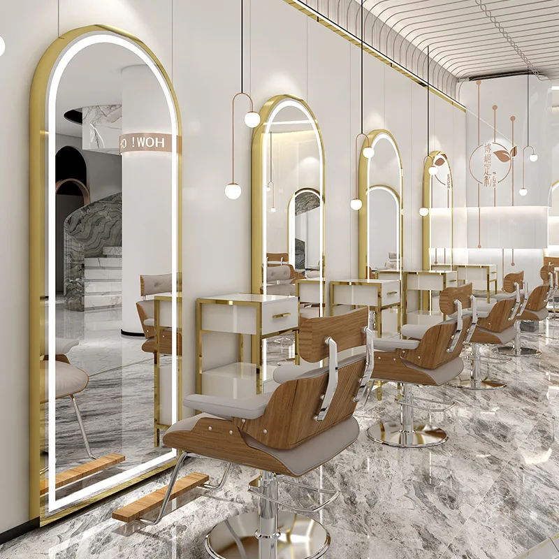 Stile europeo barbiere a muro negozio di taglio dei capelli