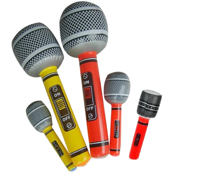 MAOSHYMS Microphones Gonflables,Karaoke Microphone Gonflable,Accessoires de Fête de Microphone Gonflable,Jouets Gonflables pour Décorations de Fête