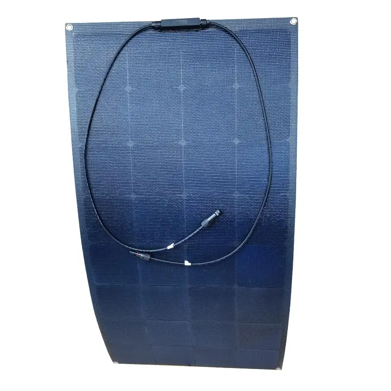 Factory Durable Monocristalline Solar Panel Full Black Soft Flexible Solar Panel Panneaux Photovoltaique Bifacial Solar Panel