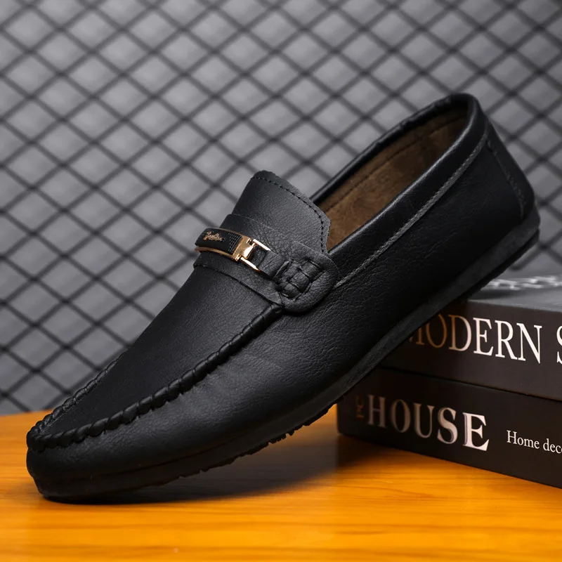 Men's Loafers Casual Dress Walking Driving Shoes Classy Soft Leather Moccasin Shoes Men Oxfords Flats Slip-On Shoes