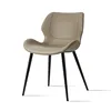 Beautifully tanned light gray leather with black s