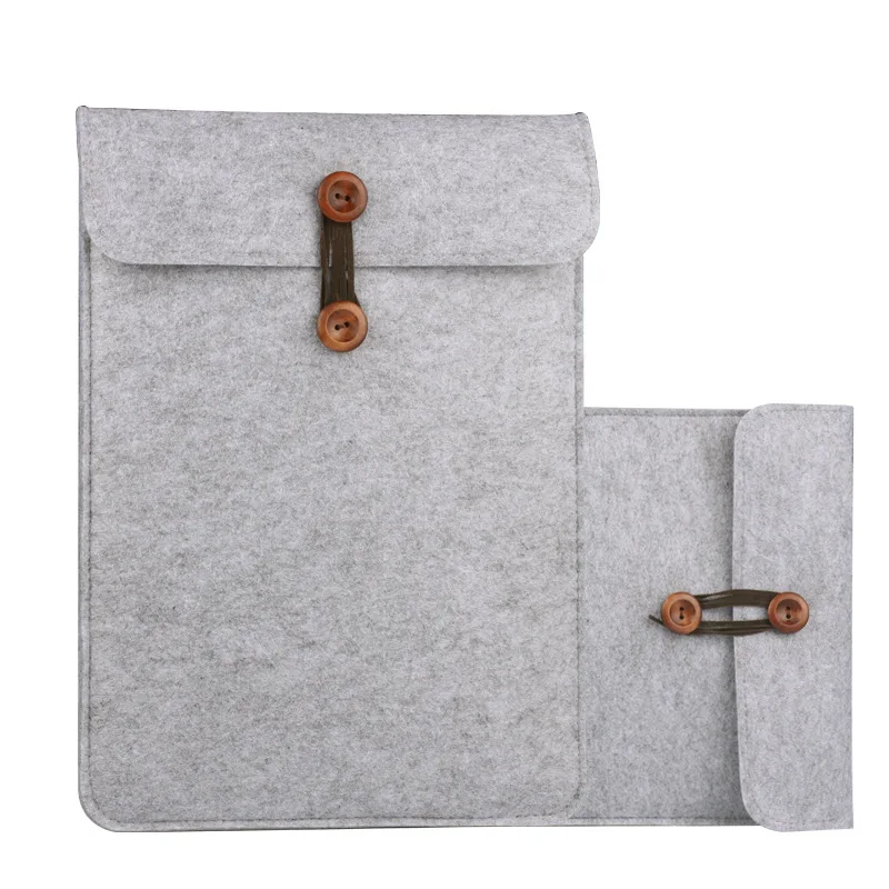 For MacBook Air Pro Retina 11" 12" 13" 15" Woolen Envelope Bag Cover Sleeve Case 