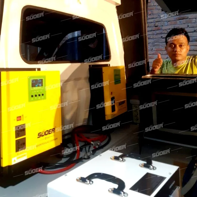 SUOER 3000va 24V, профессиональное изготовление, производство 2 в 1 инвертор немодулированного синусоидального сигнала AC зарядное устройство Гибридный солнечный инвертор