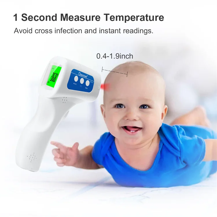 Body Temperature Gun Type Non Contact Fever Infrared Thermometer For ...