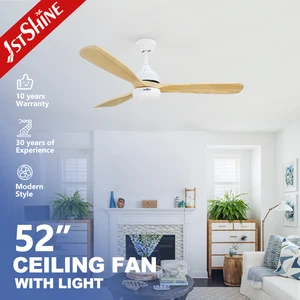 1stshine Ceiling Fan Home Energy Saving Wide Voltage Usage Indoor DC Copper Motor Cheap Ceiling Fan with LED Lighting