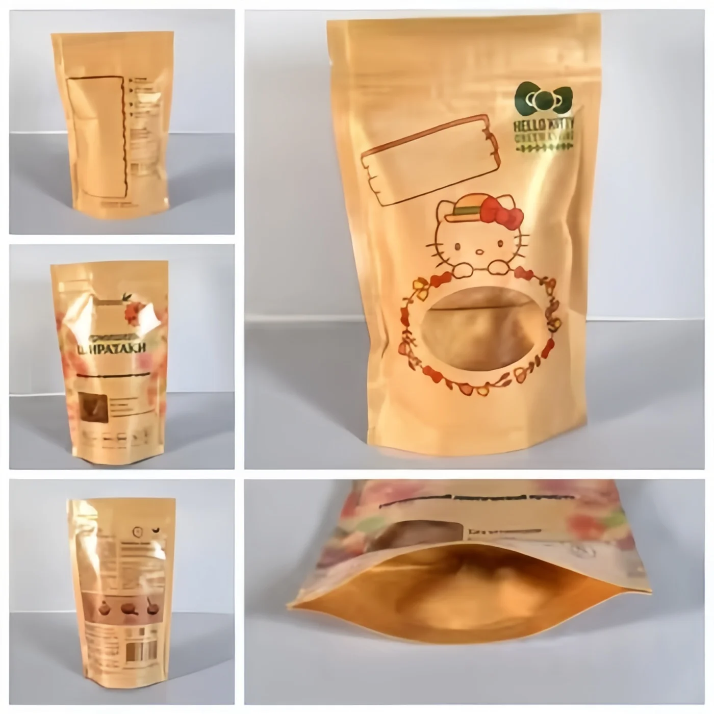 Printing Custom or Wholesale Stand up Plastic Sliver Bag Hs Code 392321 392329