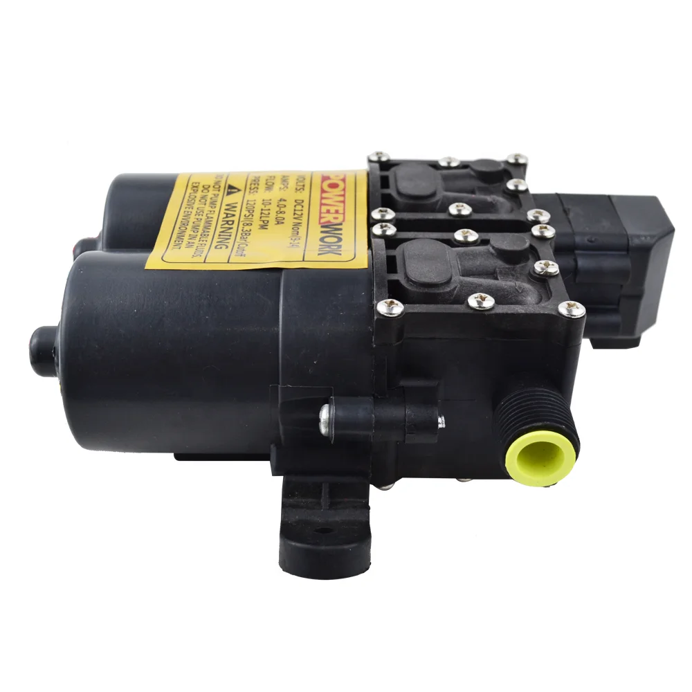 High Flow Battery Operated Motor Water Sprayer Pump Electrical Micro Irrigation Double 12VDC Diaphragm Pumps