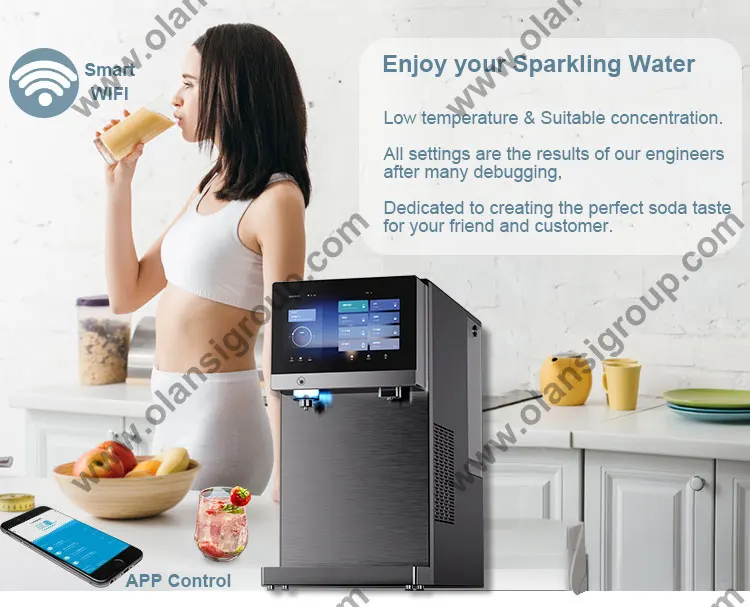 Home Appliance Cold Warm Hot Water Dispenser Smart Ice Soda And Sparkling Water Maker