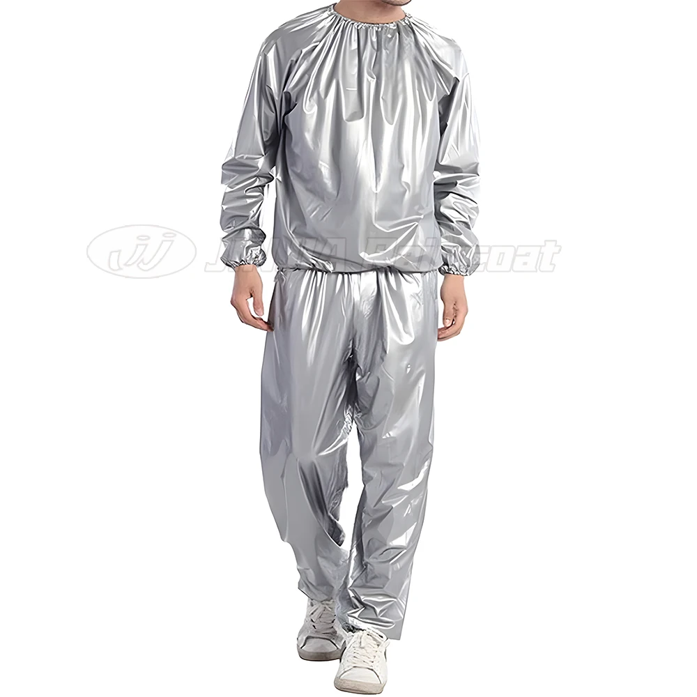 Amazon Rain Jacket Sauna Suit for Fitness Sport PVC Plastic Home Use Mens Sweat Suit for Weight Loss