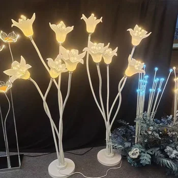 New wedding 5heads luminous lily hose free bending road lamp stage wedding scene decoration layout