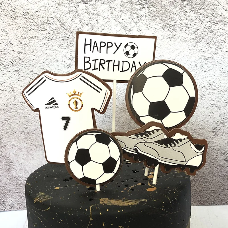 Soccer Birthday Cake Topper - Football Theme Decor For Kids & Adults
