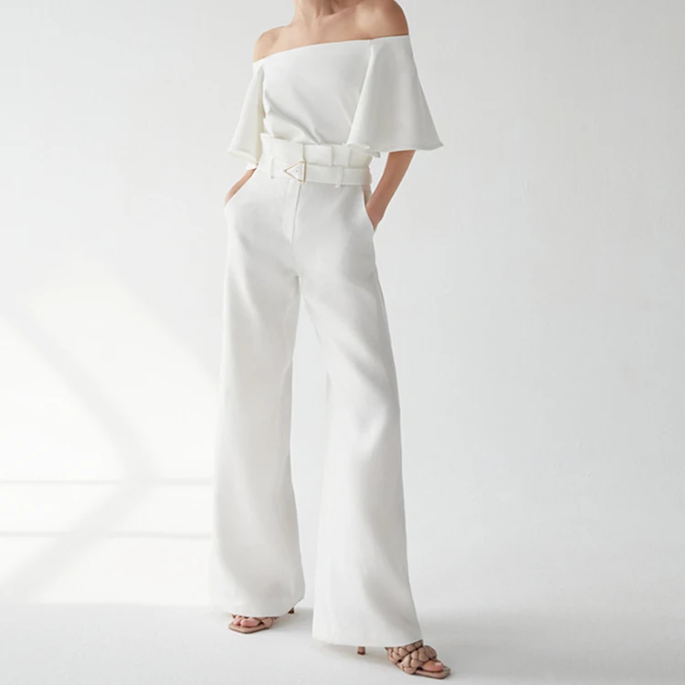 straight wide leg pants