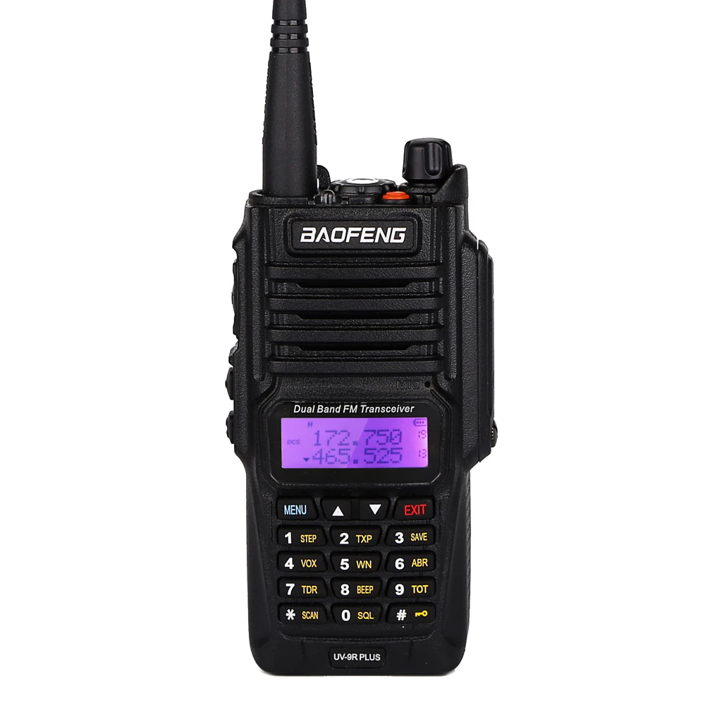 Baofeng UV-9R Pro Dual popular Band Two-Way Radio, IP67, w 16 Custom Programmed Channels