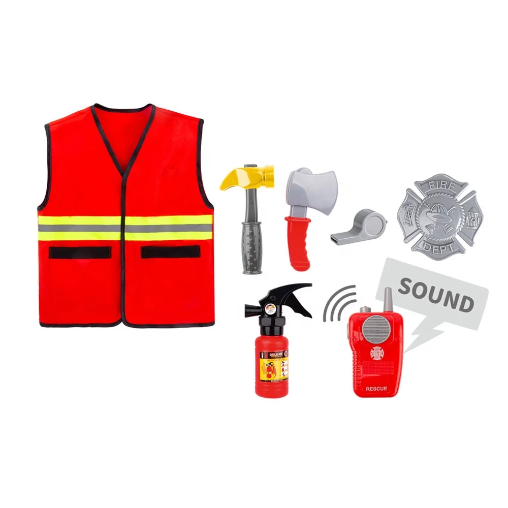 HW Хэллоуин астронавт Малыш Косплей Костюм Полицейский солдат пожарная Униформа ролевые игры платье Детский