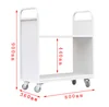 2-layer flat bookcase