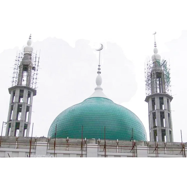 Space Frame Steel Structure Mosque Dome Roof Prefabricated Steel Structure Space Frame Glass Roof Skylight Metal Mosque Domes