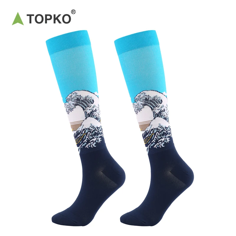 TOPKO, оптовая продажа, высококачественные нейлоновые мужские и женские Спортивные Компрессионные носки