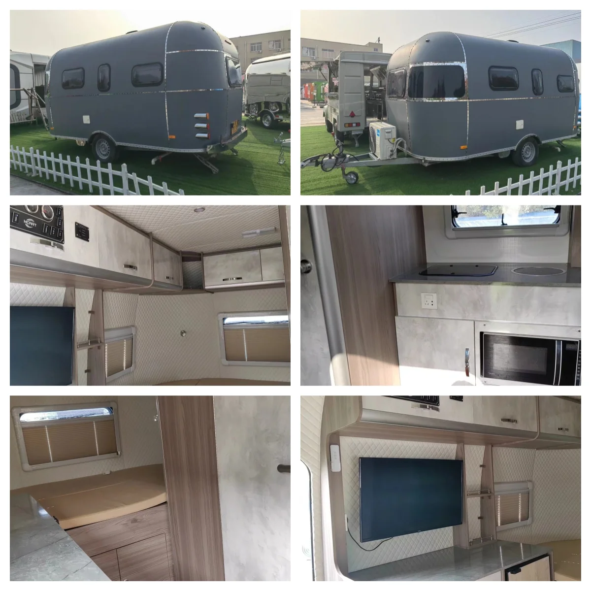 Maiche Air Stream Hot Sale New Fashion Trailer RV for Outdoor Camping Food Trucks travel trailer in USA manufacture