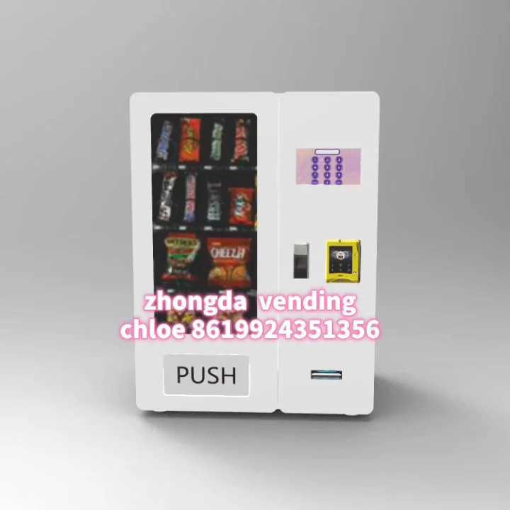 Zhongda New Model Tabletop Mini Snacks Vending Machine With Cash