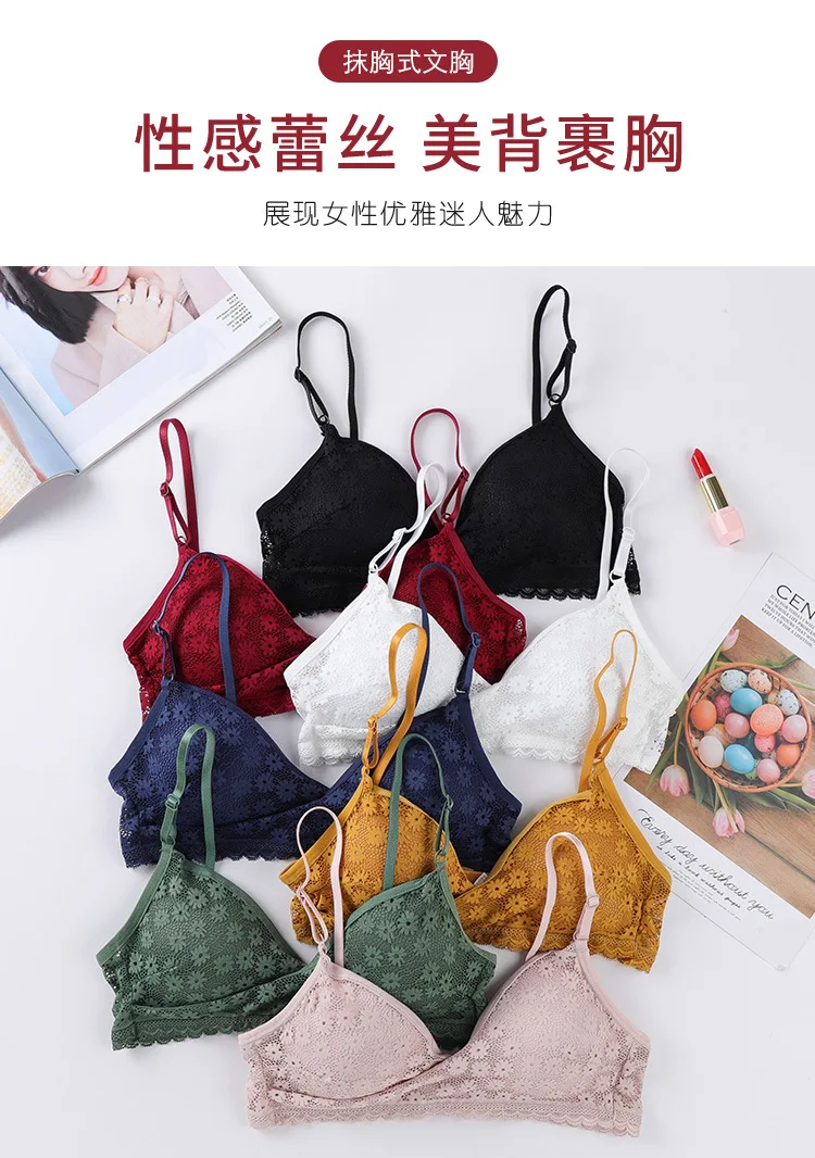 Sujetador De Encaje Sin Costuras Para Mujer,Ropa Interior Fina Con Copa  Triangular Francesa,Push Up,Venta Al Por Mayor - Buy Riangle Sujetador  Sujetador Push Up,La Ropa Interior De Las Mujeres Sujetador Superior,Sin  Costuras