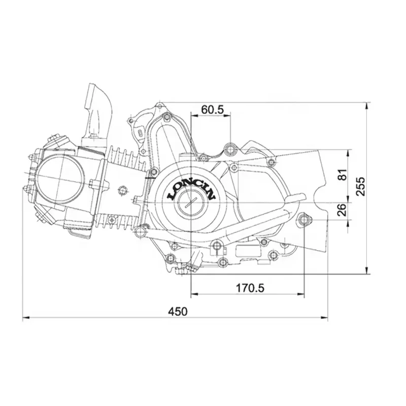 CQJB Motorbike Engines Turbo Bike Engine 120cc 70cc Engine Scooter
