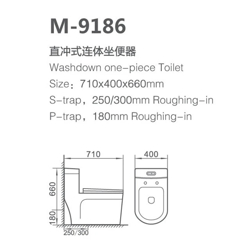 Popular Design Toilet For Hotel Bathroom Ceramic Exquisite Shape WC Piss Washdown One Piece Toilets