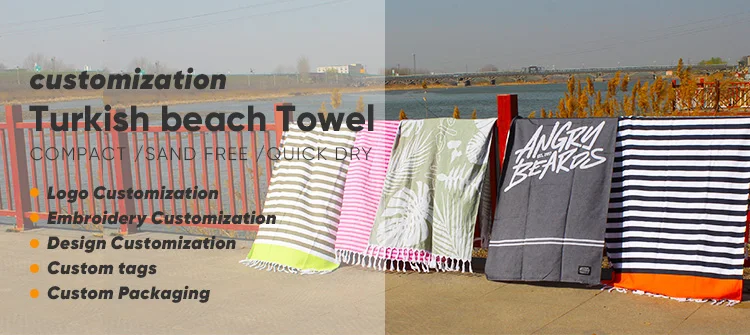 Turkish Cotton Beach Towel Custom Peshtemals Cotton Towels From
