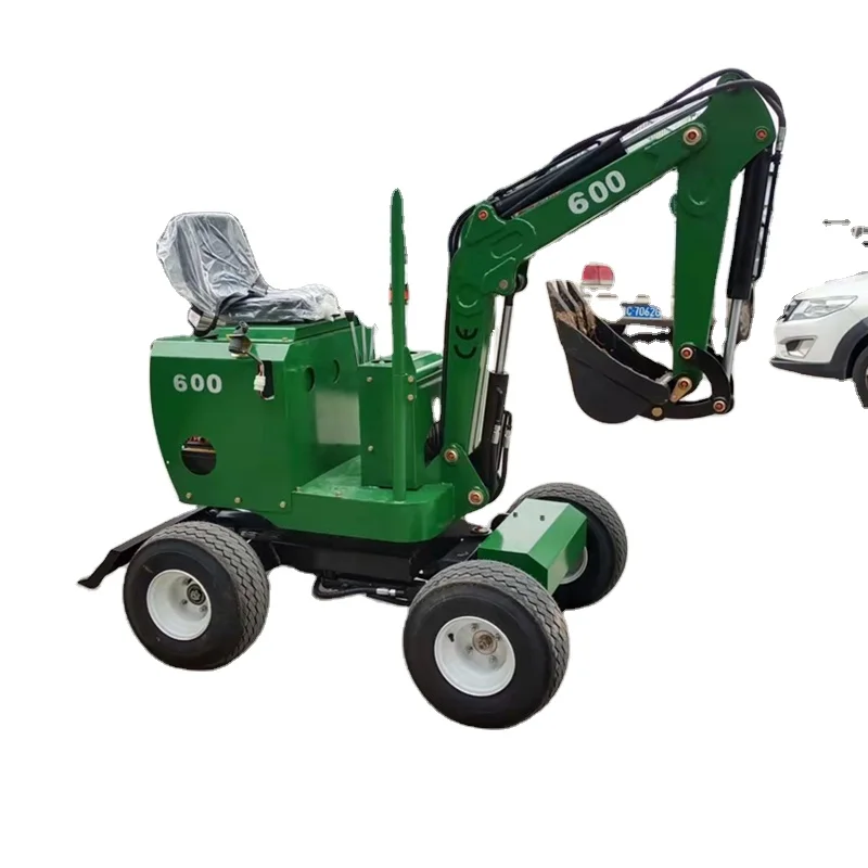 Gasoline/diesel Engine Multi-function Compact Mini ATV Towable Backhoe Loader 4x4 Tractor Backhoe for Sale