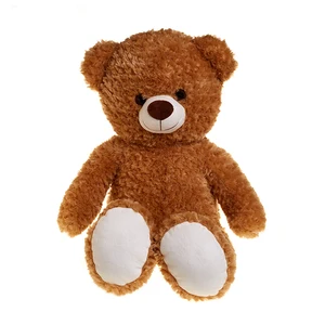 New Custom Dark Brown Soft Plush Teddy Bear Cheap Stuffed Toy with PP Cotton Filling